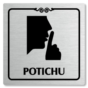 Potichu, 118x118mm, stříbrná, Texas
